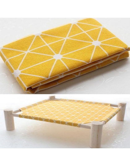 Small Dog Cat Bed Hammock Sleeping Nest Yellow